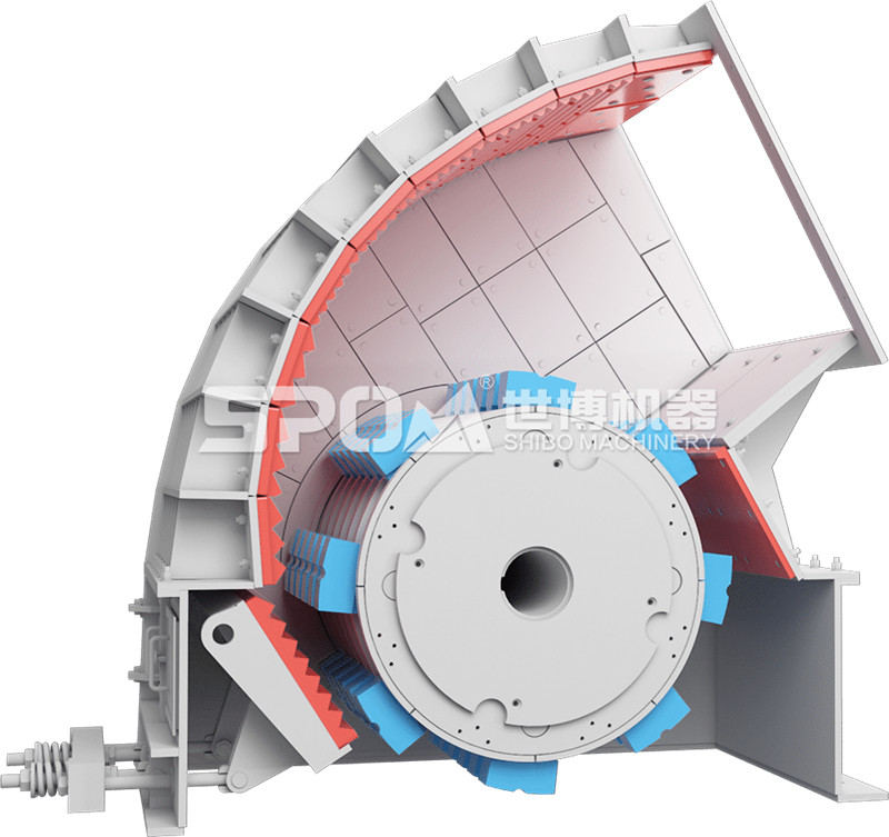 大型重錘破碎機內部結構圖